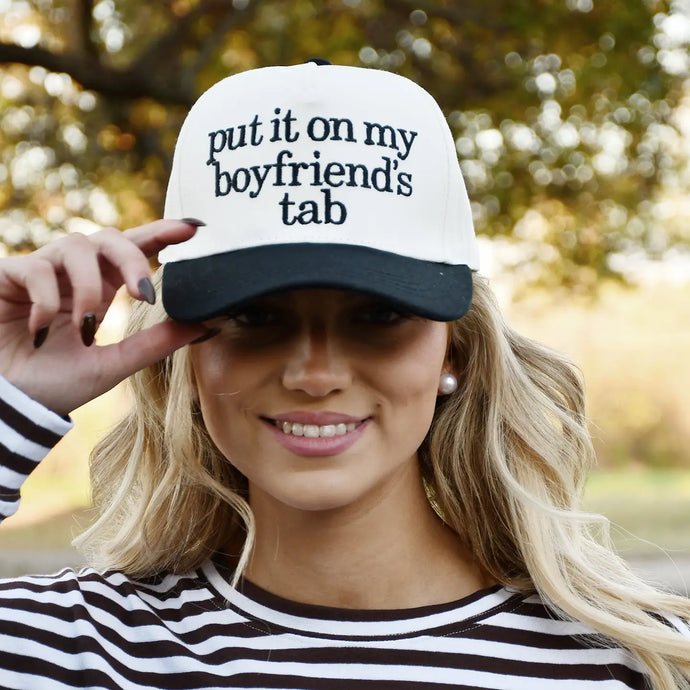 Lulu Mac Boyfriends Tab Hat in Black