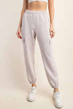 Load image into Gallery viewer, Lost in My Fairy Tale Scuba Cargo Joggers Mocha Cream