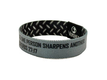 Load image into Gallery viewer, Versible Iron Sharpens Iron Bible Verse Wristband