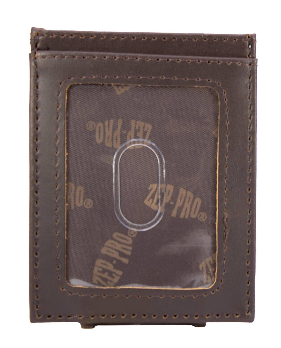MSU Bulldogs Magnetic Front Pocket Old School Camo Leather Wallet: Bro ...