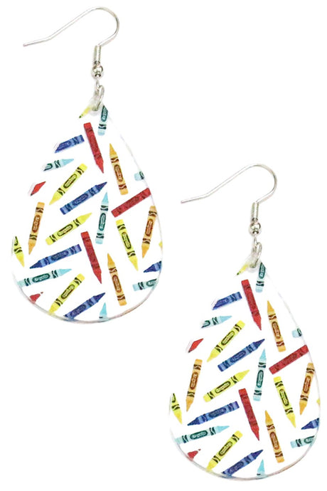 Color Me Happy Teardrop Earrings