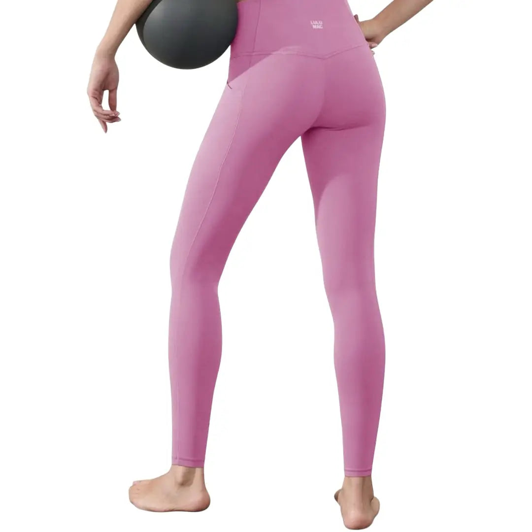 Lulu Mac Solid Leggings in Pink