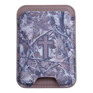 Versible Tap to Pray Magnetic Wallet in Smoke Camo