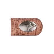 Mallard Leather Money Clip Wallet-Football Pebble