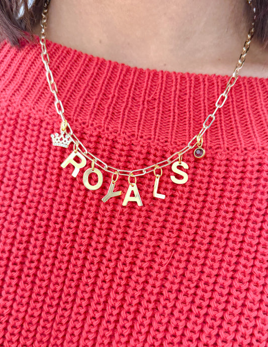 Game Day Trendy Charm Necklace - Royals