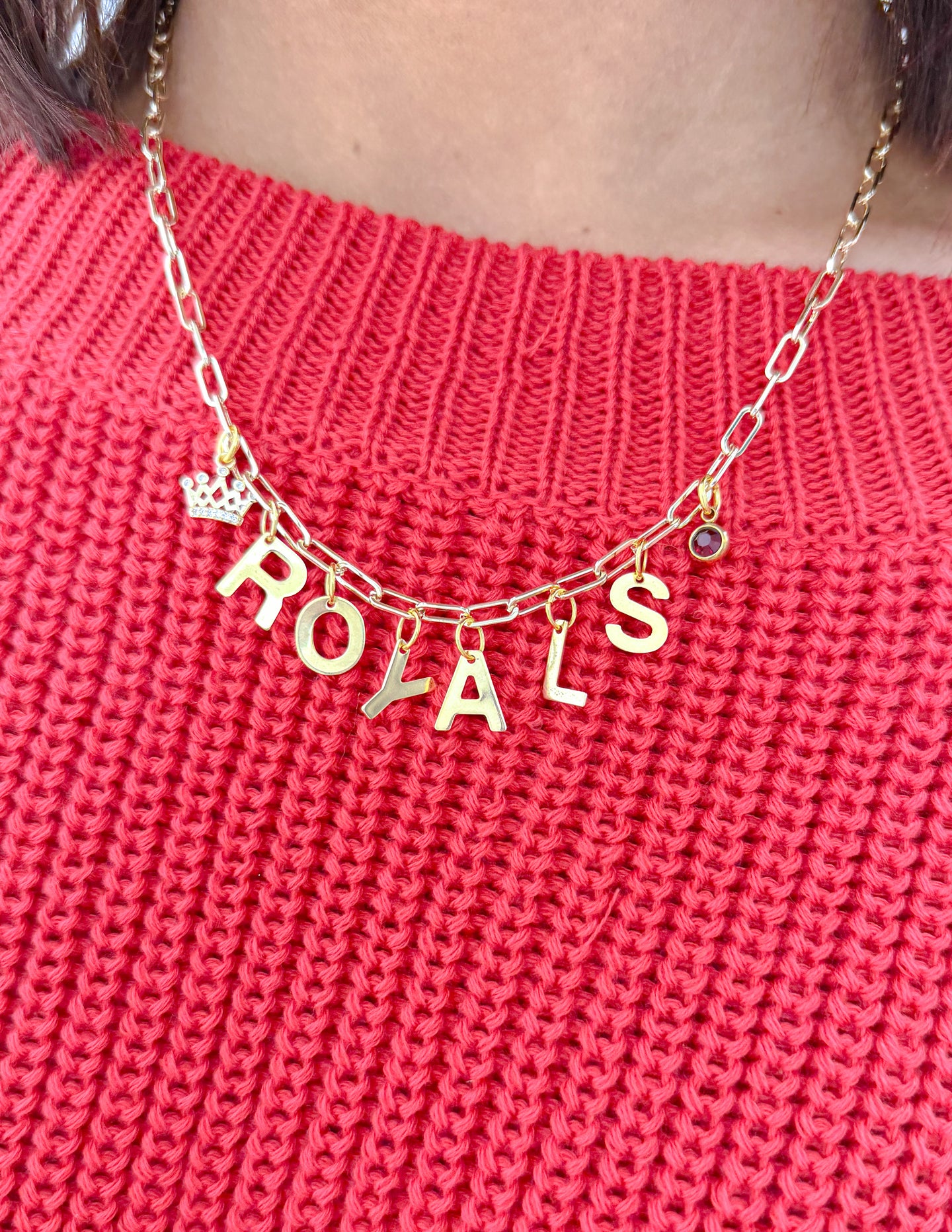 Game Day Trendy Charm Necklace - Royals