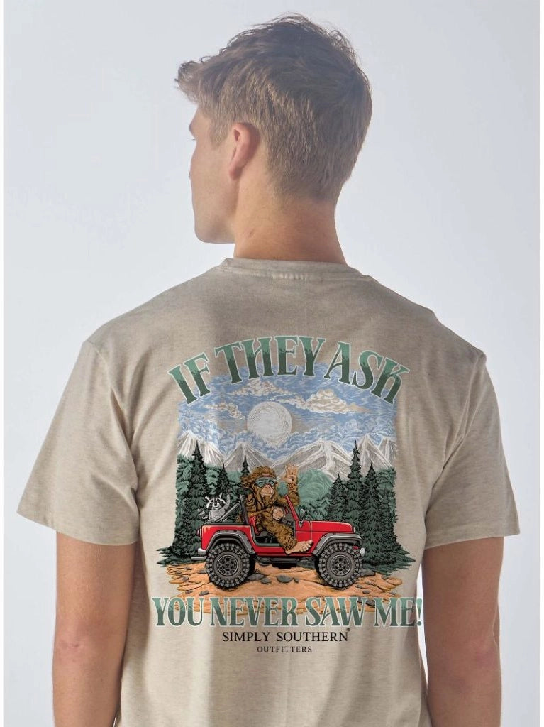 Simply Southern Men's If They Ask You Never Saw SS Tee