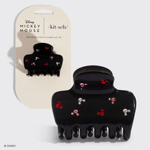 Load image into Gallery viewer, Kitsch &amp; Mickey and Minnie Recycled Plastic Rhinestone Cloud Claw Clip Black