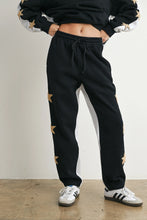 Load image into Gallery viewer, Don&#39;t Let Me Down Color Sweatpants with Star Detail in Black/Grey