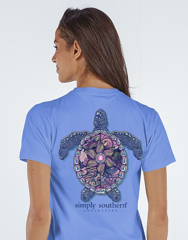 Simply Southern Mandala Turtle Shell SS Tee