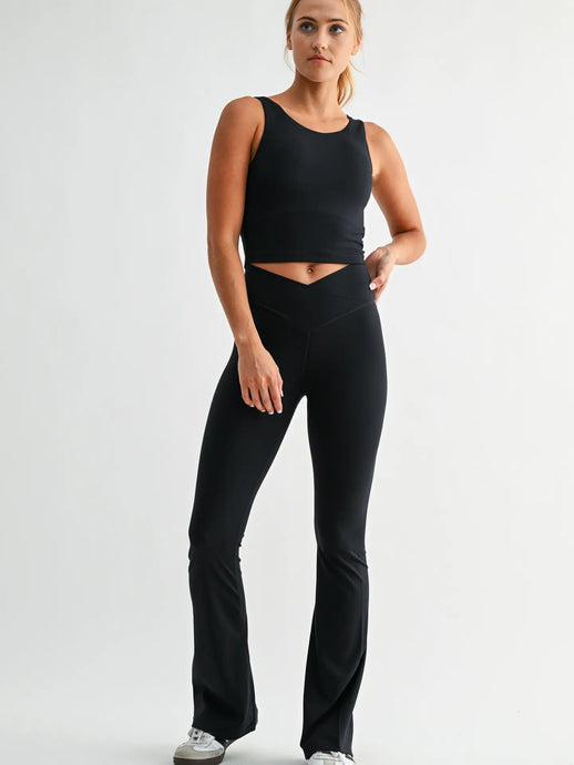 Venice Crossover Waist Yoga Pants
