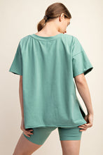 Load image into Gallery viewer, Everything That I Wanted Oversized Reversible Tee Sage