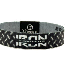 Load image into Gallery viewer, Versible Iron Sharpens Iron Bible Verse Wristband