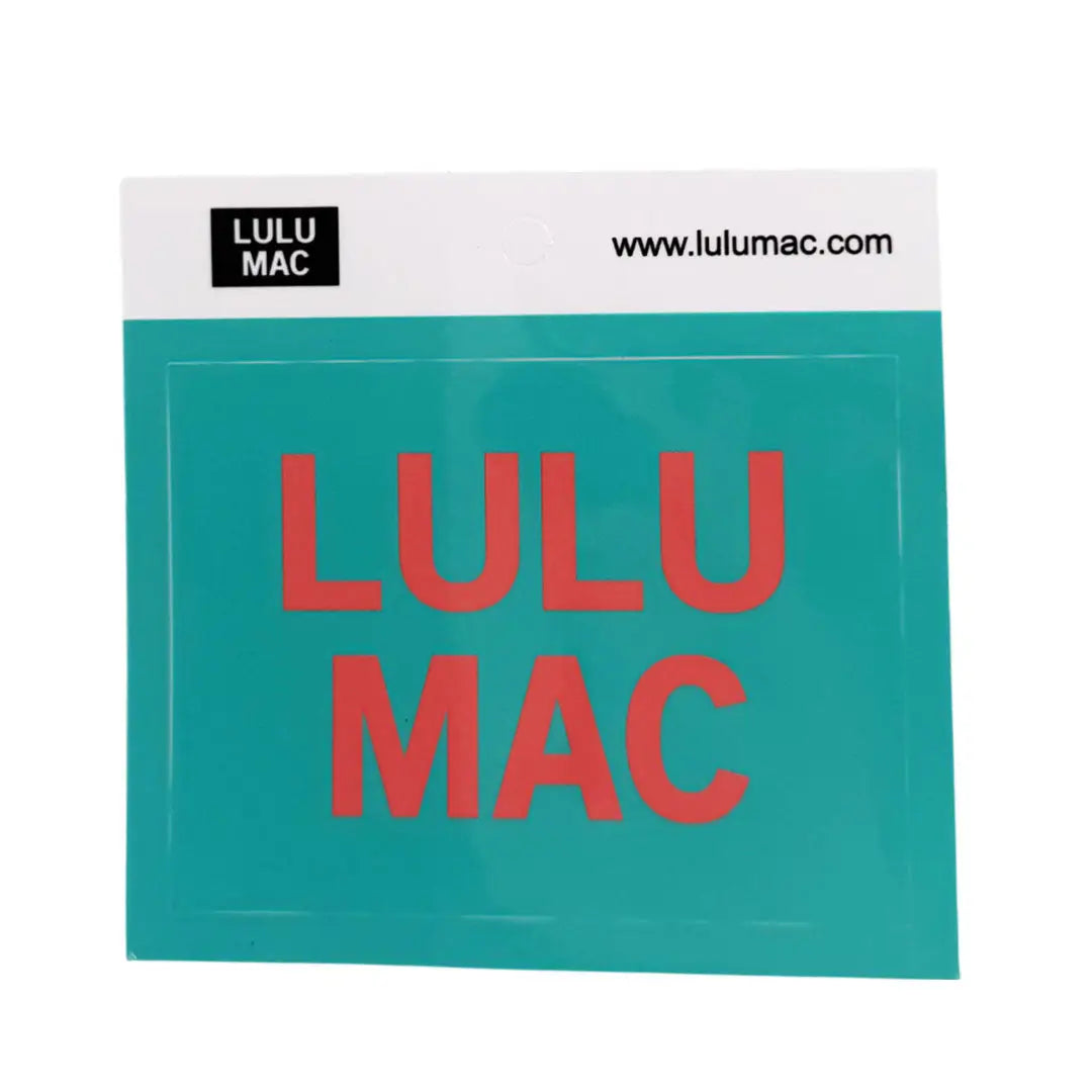 Lulu Mac Decal/Sticker in Turquoise/Orange