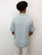 Load image into Gallery viewer, Southern Shirt Co. Men's Tybee Stripe Polo in Baltic
