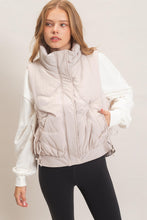Load image into Gallery viewer, The Way I Go Quilted Puffer Vest in Ecru