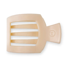 Load image into Gallery viewer, Teleties Small Flat Square Clip Almond Beige