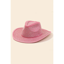 Load image into Gallery viewer, Rhinestone Studded Cowboy Hat Pink