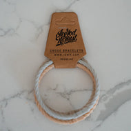 Infinity Cross Bracelets in Neutral