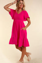 Load image into Gallery viewer, Adventure of a Lifetime Smocked Dress Hot Pink