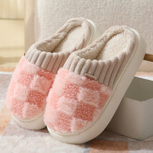 Load image into Gallery viewer, All I Ever Wanted Checkered Slippers in Pink