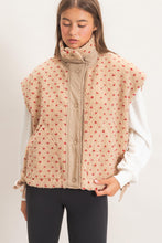 Load image into Gallery viewer, Close To You Polka Dot Sherpa Vest