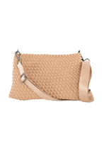 Load image into Gallery viewer, Woven Everywhere Crossbody Purse in Camel