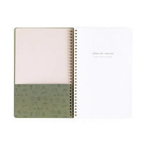 Church Notes Olive Notebook