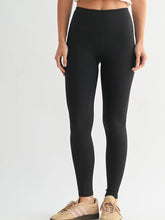 Load image into Gallery viewer, For Greater Ribbed High-Waisted Leggings in Black
