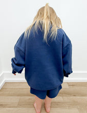 Load image into Gallery viewer, Lulu Mac Youth Terry Shorts in Navy