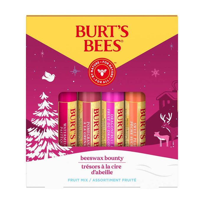 Holiday Beeswax Bounty Fruit Lip Balm Gift Set