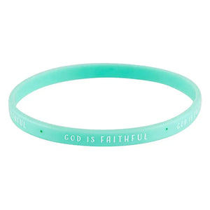 God is Faithful Silicone Bracelet Set