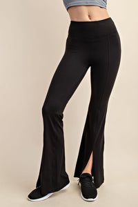 Hold On Now High Waist Flared Leggings Black