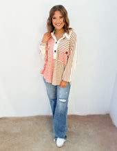 Load image into Gallery viewer, Now &amp; Again Oversized Button Up Tunic Top