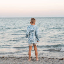 Load image into Gallery viewer, Burlebo Youth Performance Hoodie in Seaside Camo