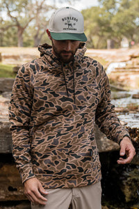 Burlebo Men's Gauge Camo Fleece Hoodie