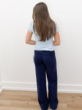 Load image into Gallery viewer, No Time Wide Leg Lounge Pants in Navy