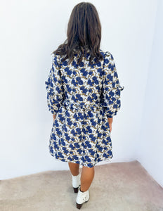 The Right One Floral Textured Dress