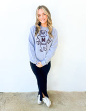 Load image into Gallery viewer, Vintage M Bulldog Sweatshirt in Athletic Grey