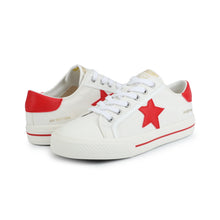 Load image into Gallery viewer, Vintage Havana Alive Low Top Sneakers in White/Red