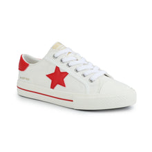 Load image into Gallery viewer, Vintage Havana Alive Low Top Sneakers in White/Red