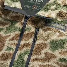 Load image into Gallery viewer, Burlebo Youth Sherpa Full Zip Jacket in Alpine Camo