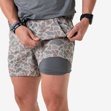 Load image into Gallery viewer, Burlebo 5.5" Athletic Shorts in Classic Deer Camo