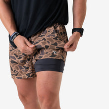 Load image into Gallery viewer, Burlebo 7" Athletic Shorts in Gauge Camo