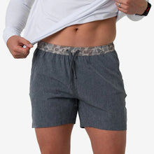Load image into Gallery viewer, Burlebo 5.5" Athletic Shorts in Grizzly Grey with Classic Deer Camo Liner
