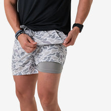 Load image into Gallery viewer, Burlebo 7" Athletic Shorts in White Camo