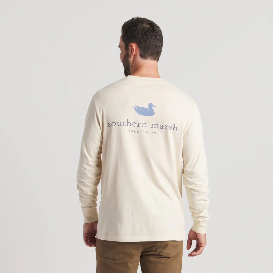 Southern Marsh Authentic LS Tee in Oatmeal
