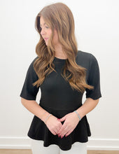 Load image into Gallery viewer, Give It All We Got Textured Knit Top in Black