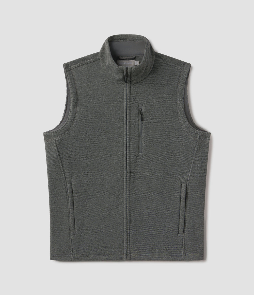 Southern Shirt Co. Basecamp Fleece Vest in Granite