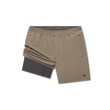 Load image into Gallery viewer, Southern Marsh Men's Billfish Lined Performance Shorts in Burnt Taupe